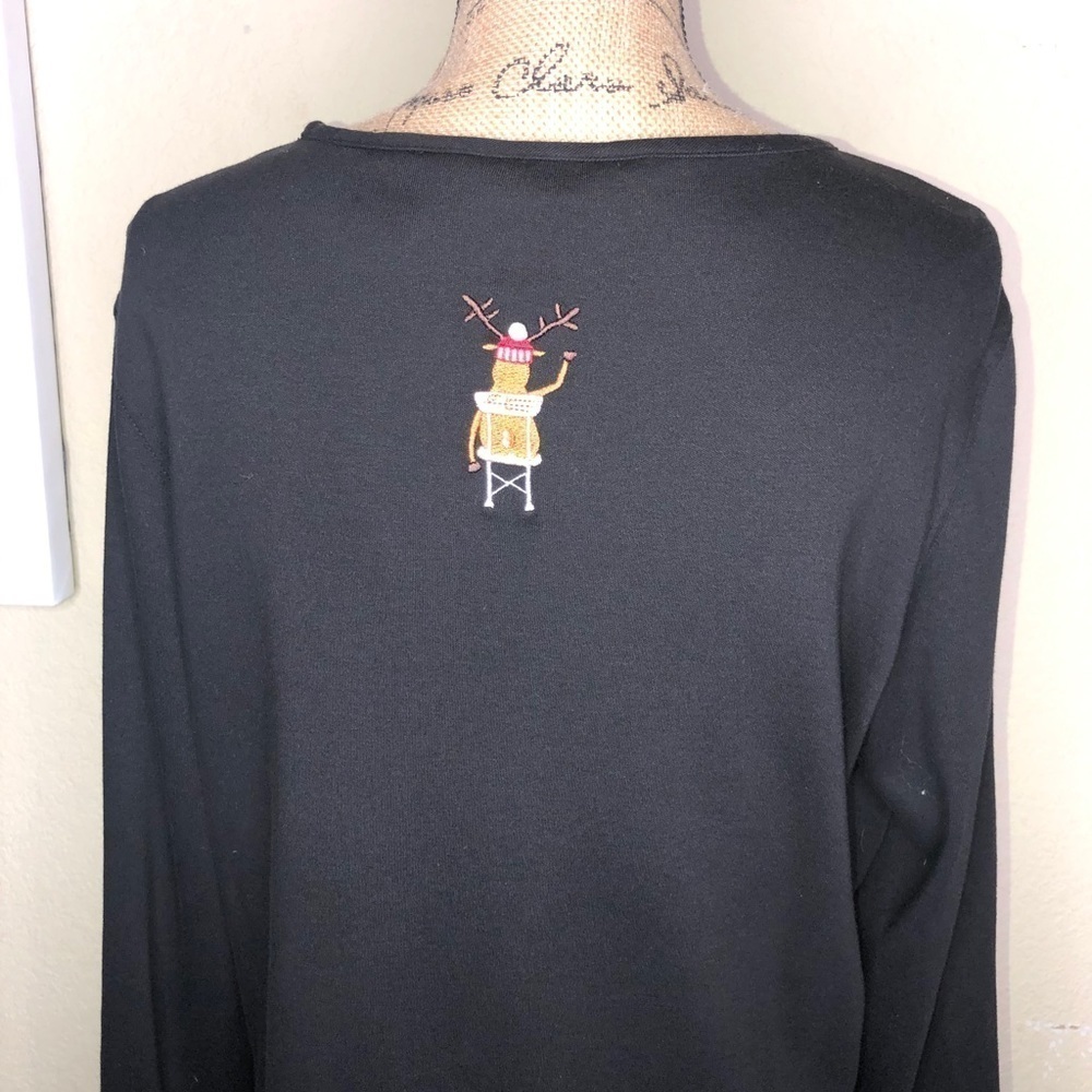 Vintage Bechamel Christmas Santa Teacher Top - Picture 6 of 7